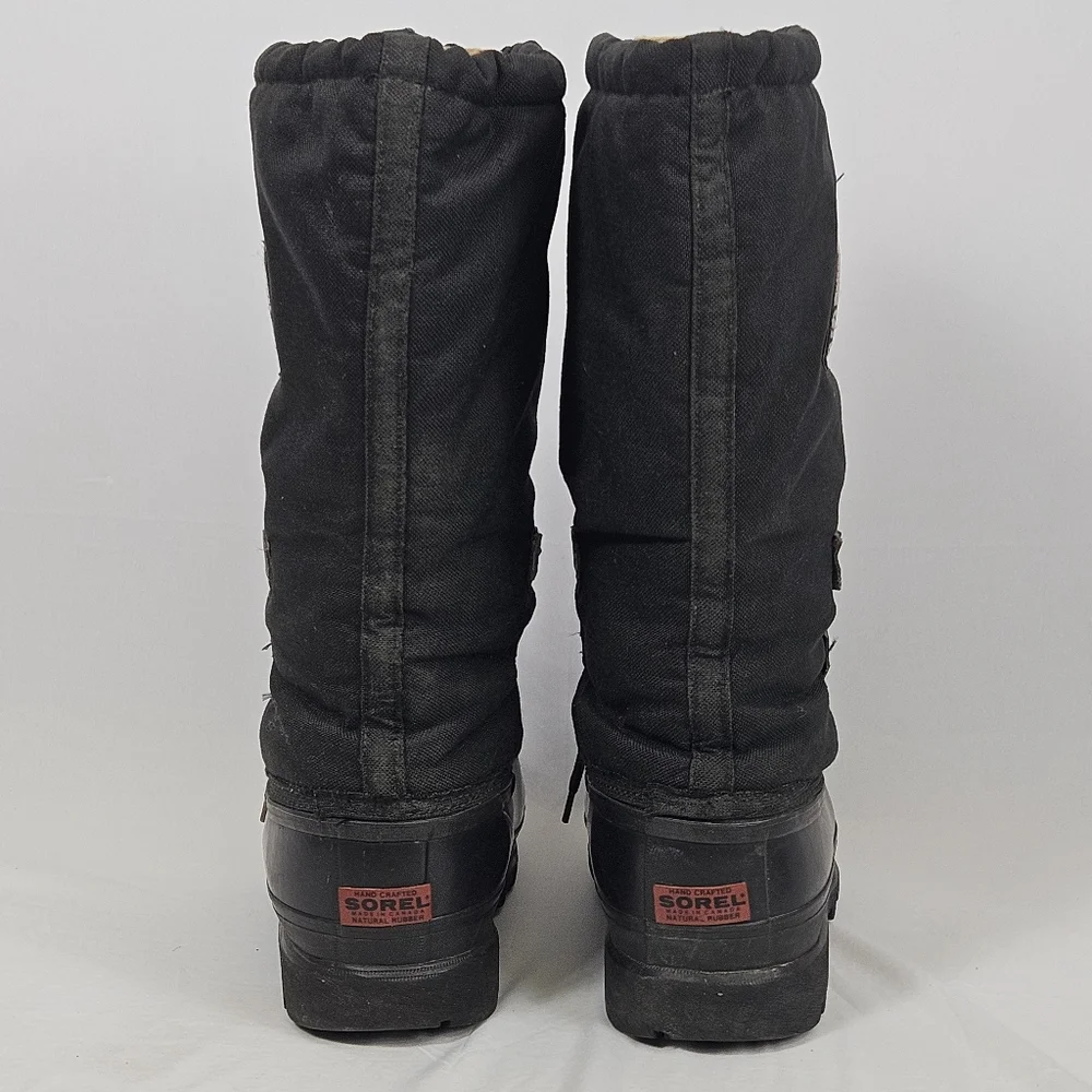 Sorel Kaufman Canada Black Winter Boots Size 7